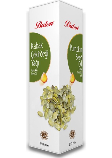 Kabak Çekirdeği Yağı Soğuk Pres 250 ml x 3