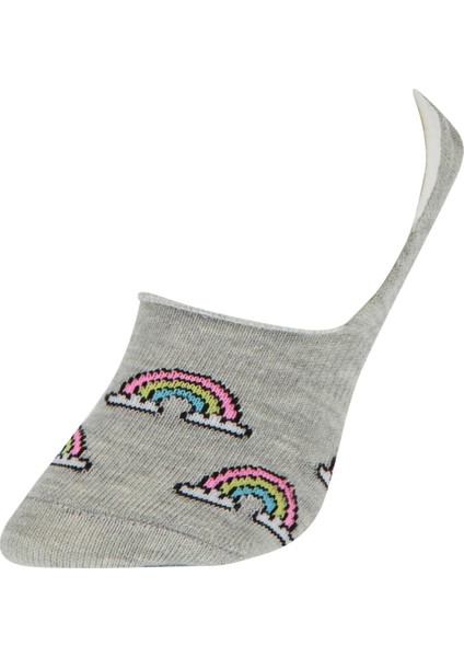 Kız Çocuk Unicorn Desenli 3'lü Babet Çorap