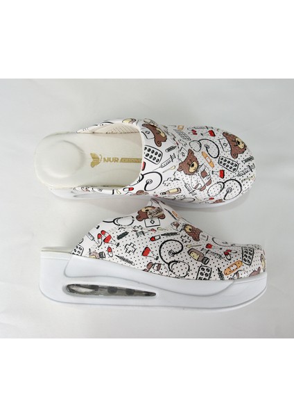 Ayıcıklı Kapalı Airmax Kadın Sabo Terlik