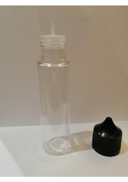 60ML Şeffaf Gorilla Şişe+Siyah Kapak,plastik Şişe,boş Şişe,likit Şişesi,50 Adet