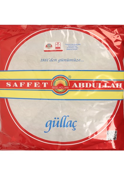 Saffet Abdullah Güllaç Poşet Ambalaj 400 gr 3'lü Paket