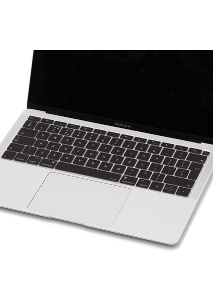 Laptop Macbook Air ile Uyumlu Klavye Koruyucu TouchID A1932 2018/19 Avrupa İngilizce Baskı modelleri
