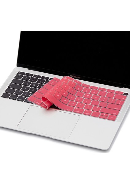 Laptop Macbook Air ile Uyumlu Klavye Koruyucu A1932 2018/2019 Amerika İngilizce Baskılı