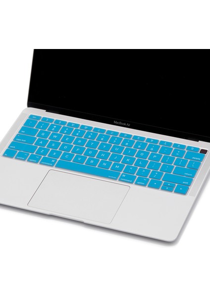 Laptop Macbook Air ile Uyumlu Klavye Koruyucu A1932 2018/2019 Amerika İngilizce Baskılı modelleri