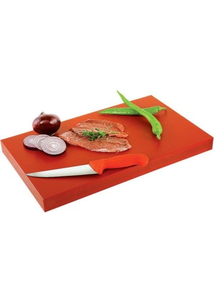 Polietilen Kesme Tahtası Kırmızı 30 x 40 x 2 cm.