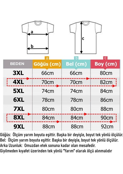 Büyük Beden Erkek Tişört Metraj Baskılı 3xl-9xl fırsatları