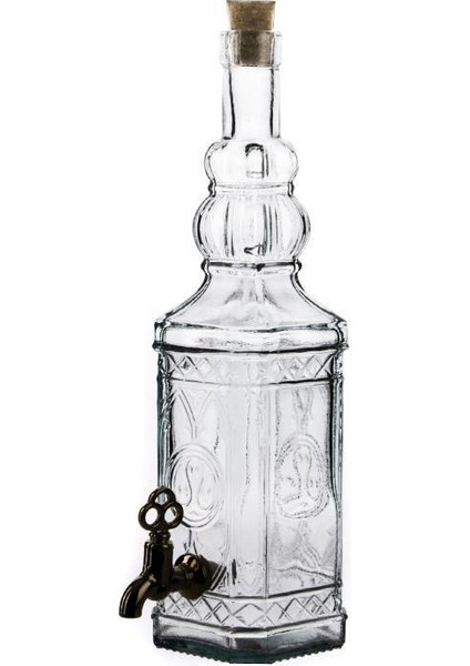 Musluklu Köşeli Yağ Şişesi 700 cc. 8983