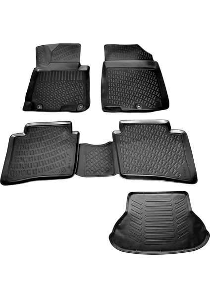 Hyundai Elantra 3D Havuzlu Paspas+Bagaj Havuzu 2011-2015 Arası Carax Marka-Ankarasanal