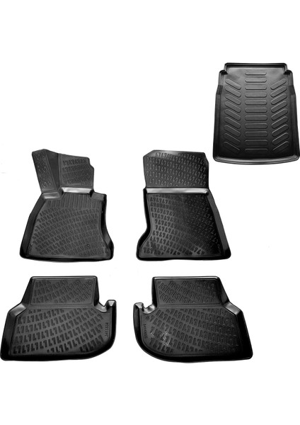 Bmw F10 5 Serisi 3D Havuzlu Paspas+Bagaj Havuzu 2013-2020 Arası Carax Marka-Ankarasanal