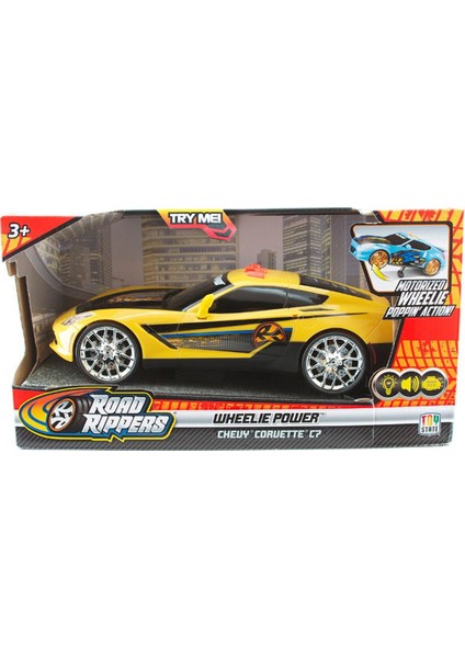 Şahlanan Sesli Işıklı Chevy Corvette
