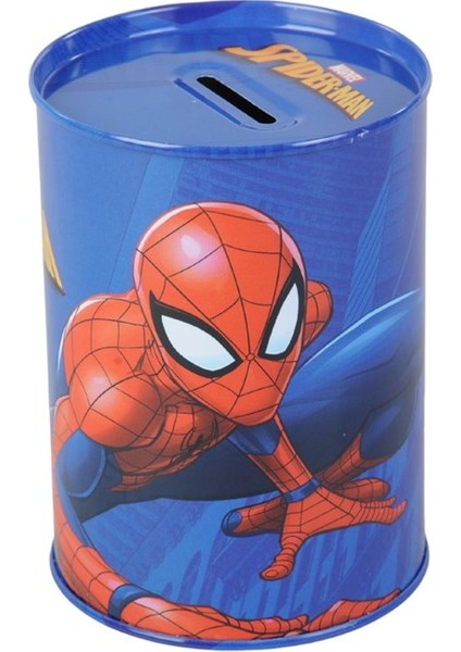 Spiderman Metal Kumbara Mavi