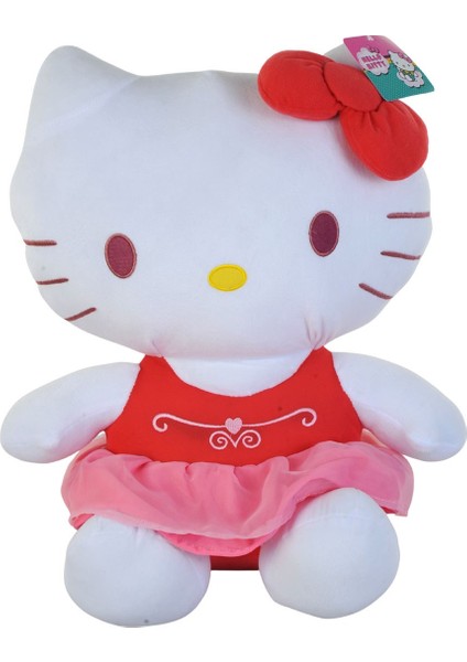 Hello Kitty Fiyonklu Peluş 50 cm Fuşya