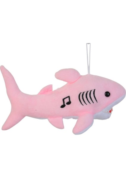 Peluş Müzikli Köpek Balığı Pembe