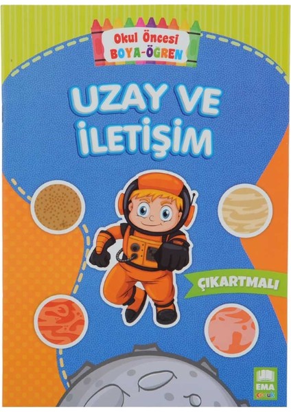 Çebi Toys Boya Öğren Boyama Kitabı Uzay ve Iletişim