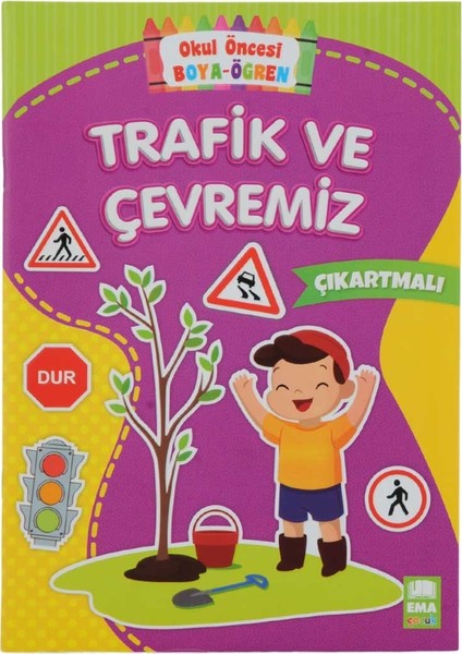 Çebi Toys Boya Öğren Boyama Kitabı Trafik ve Çevremiz