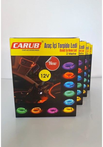 2 Metre Beyaz Araç Içi LED Ip Neon