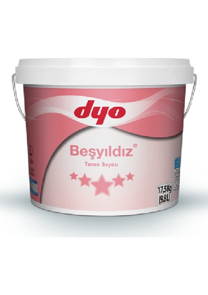 Beşyıldız Tavan Boyası 0001 Beyaz 10 kg