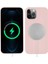 - Apple iPhone 12 Pro - Kılıf Kablosuz Şarj Destekli Silksafe Magsafe Kapak - Pembe Açık 1