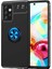 - Samsung Galaxy A52 - Kılıf Yüzüklü Karbon Ravel Silikon Kapak - Siyah-Mavi 1
