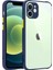 - Apple iPhone 12 - Kılıf ​​Arkası Şeffaf Sert Kaff Kapak - Lacivert 1