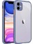 - Apple iPhone 11 - Kılıf ​​Arkası Şeffaf Sert Kaff Kapak - Koyu Mor 1