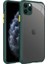 - Apple iPhone 11 Pro Max - Kılıf ​​Arkası Şeffaf Sert Kaff Kapak - Koyu Yeşil 1