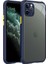 - Apple iPhone 11 Pro - Kılıf ​​Arkası Şeffaf Sert Kaff Kapak - Lacivert 1