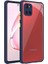- Samsung Galaxy A81 (Note 10 Lite) - Kılıf ​​Arkası Şeffaf Sert Kaff Kapak - Lacivert - T16605 1