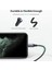 Örgülü Type-C to Lightning iPhone Uyumlu Hızlı Şarj Kablosu Siyah 1.5 Metre 5