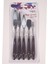 Ceoart 5'li Boyalı Ahşap Sap Metal Spatula Seti SN0004 1