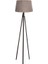Oval 3 Ayak Tripod Lambader Abajur Köşe Lambası Ahşap Ceviz 1