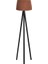 Düz 3 Ayak Tripod Lambaderabajur Köşe Lambası Ahşap Siyah Ağaç Dekor Lamba Aplik Masif Doğal 1