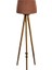 Round Leg Tripod L Ambader Abajur Avize Aydınlatma Ahşap Naturel Ağaç Country Masif Doğal 1