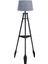 Remi 3 Ayaklı Tripod Lambader Siyah Ahşap Köşe Lambası Abajur 1