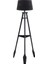 Remi 3 Ayaklı Tripod Lambader Siyah Ahşap Köşe Lambası Abajur 1