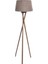 Cross Leg Tripod 3 Ayaklı Ahşap Lambader Abajur Köşe Lambası Aydınlatma Naturel Masif Ağaç 1