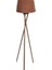 Cross Leg Tripod 3 Ayaklı Ahşap Lambader Abajur Köşe Lambası Aydınlatma Naturel Masif Ağaç 1