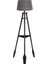 Remi 3 Ayaklı Tripod Lambader Siyah Ahşap Köşe Lambası Abajur 1