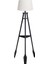 Remi 3 Ayaklı Tripod Lambader Siyah Ahşap Köşe Lambası Abajur 1