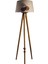 Round Leg Tripod Lambader Abajur Avize Aydınlatma Ahşap Naturel Ağaç Country Dekor Lamba Aplik Masif Doğal 1