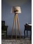 Round Leg Tripod Lambader Abajur Avize Aydınlatma Ahşap Naturel Ağaç Country Dekor Lamba Aplik Masif Doğal 2