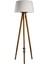 Round Leg Tripod Lambader Abajur Avize Aydınlatma Ahşap Naturel Ağaç Country Dekor Lamba Aplik Masif Doğal 1