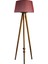 Round Leg Tripod Lambader Abajur Avize Aydınlatma Ahşap Naturel Ağaç Country Dekor Lamba Aplik Masif Doğal 1