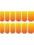 Artikel Sarı - Turuncu Ombre Tırnak Dövmesi, Tırnak Tattoo, Nail Art, Tırnak Sticker, Nail Sticker 1
