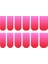 Artikel Pembe - Kırmızı Ombre Tırnak Dövmesi, Tırnak Tattoo, Nail Art, Tırnak Sticker, Nail Sticker 2