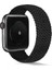 Apple Watch Uyumlu 38MM Knitting Braid Small Kordon Siyah 2