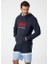 HH Erkek Lacivert Baskılı Kapüşonlu Sweatshirt 2