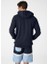 HH Erkek Lacivert Baskılı Kapüşonlu Sweatshirt 3