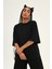 Truvakar Kol Basic Oversize Tişört Siyah 1