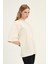 Truvakar Kol Basic Oversize Tişört Bej 4